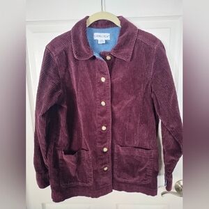 Cabin Creek Burgundy Corduroy Jacket